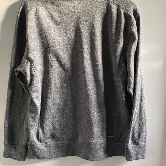 Adidas Mens Gray Neon Orange sweatshirt Hood Climawarm material Size large - Picture 9 of 13